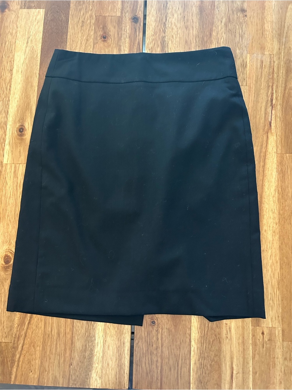 BANANA REPUBLIC black wool gabardine skirt size 00P